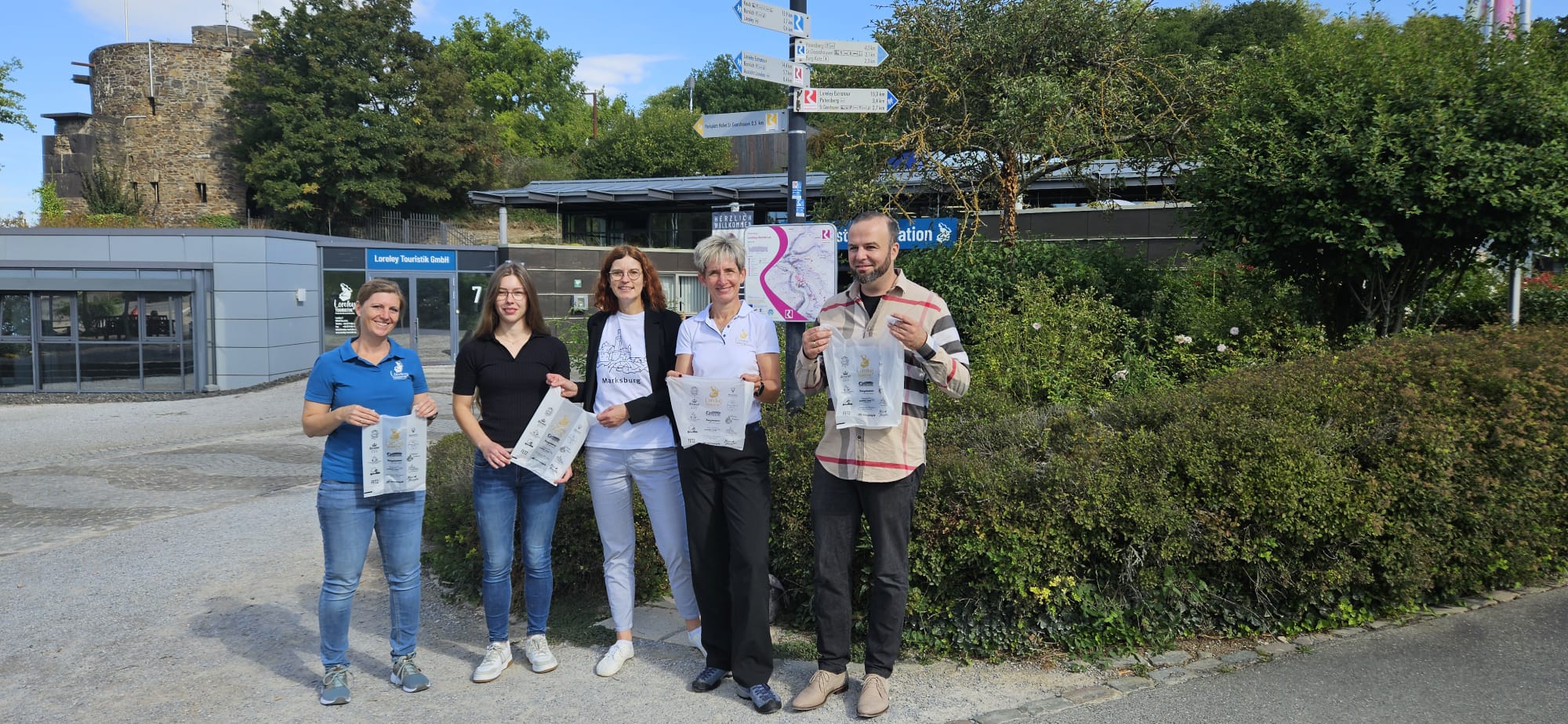 Vanessa Westermayer, Johanna Klupsch, Angela Weber, Ulrike Dallmann, Andreas Löffler ©Loreley Touristik GmbH