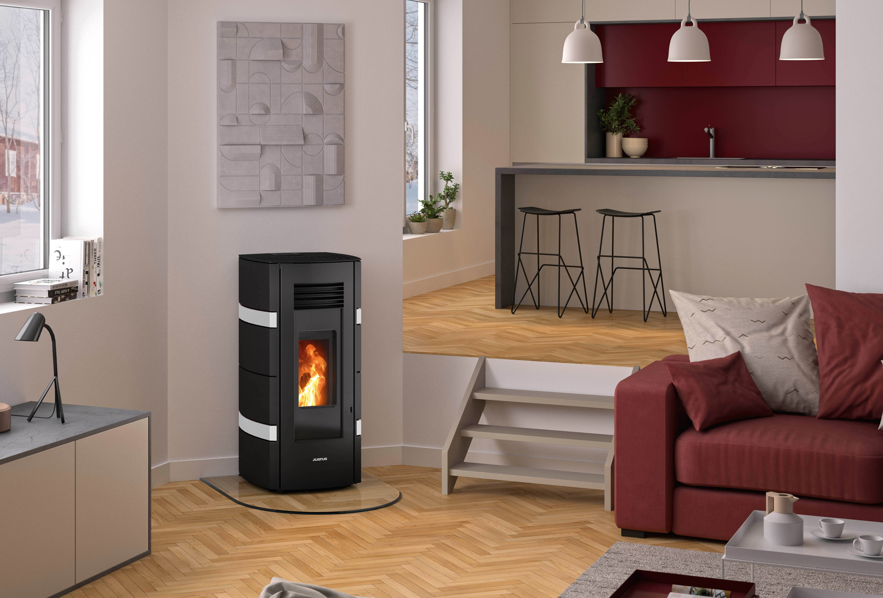 Heizen leicht gemacht: Pelletöfen mit intuitiver Steuerung (Die Bildrechte liegen bei dem Verfasser der Mitteilung.)