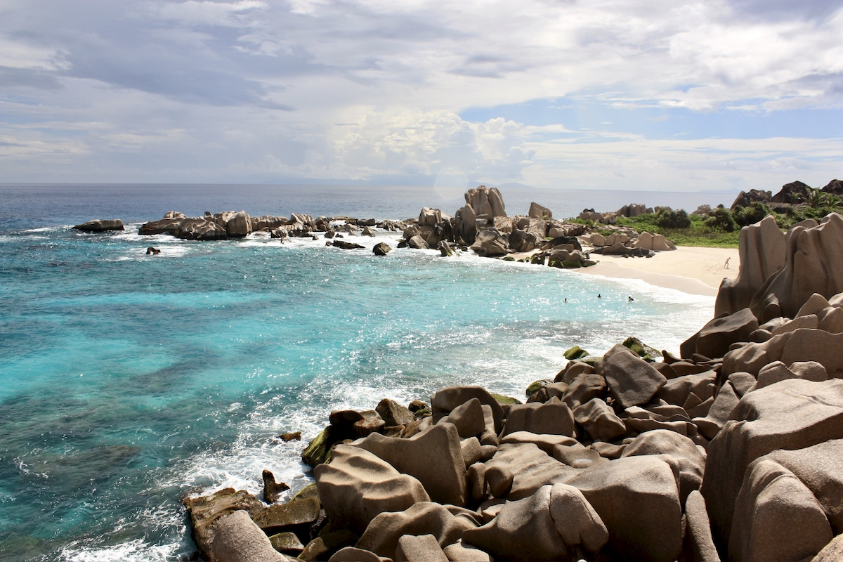 Anse Marron auf La Digue (Die Bildrechte liegen bei dem Verfasser der Mitteilung.)