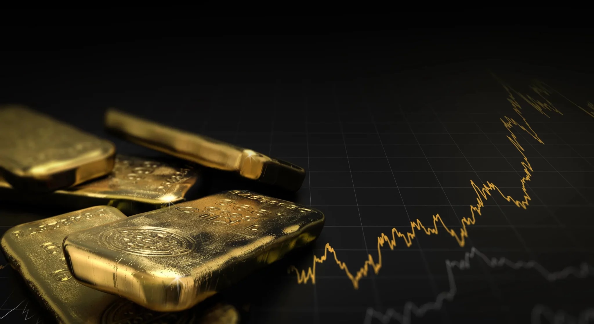 Gold und Chart; Quelle: Depositphotos