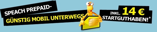 Speach verlängert seine 14 EUR Startguthaben Aktion noch bis zum 07.07.2010! Speach verlängert seine 14 EUR Startguthaben Aktion noch bis zum 07.07.2010!