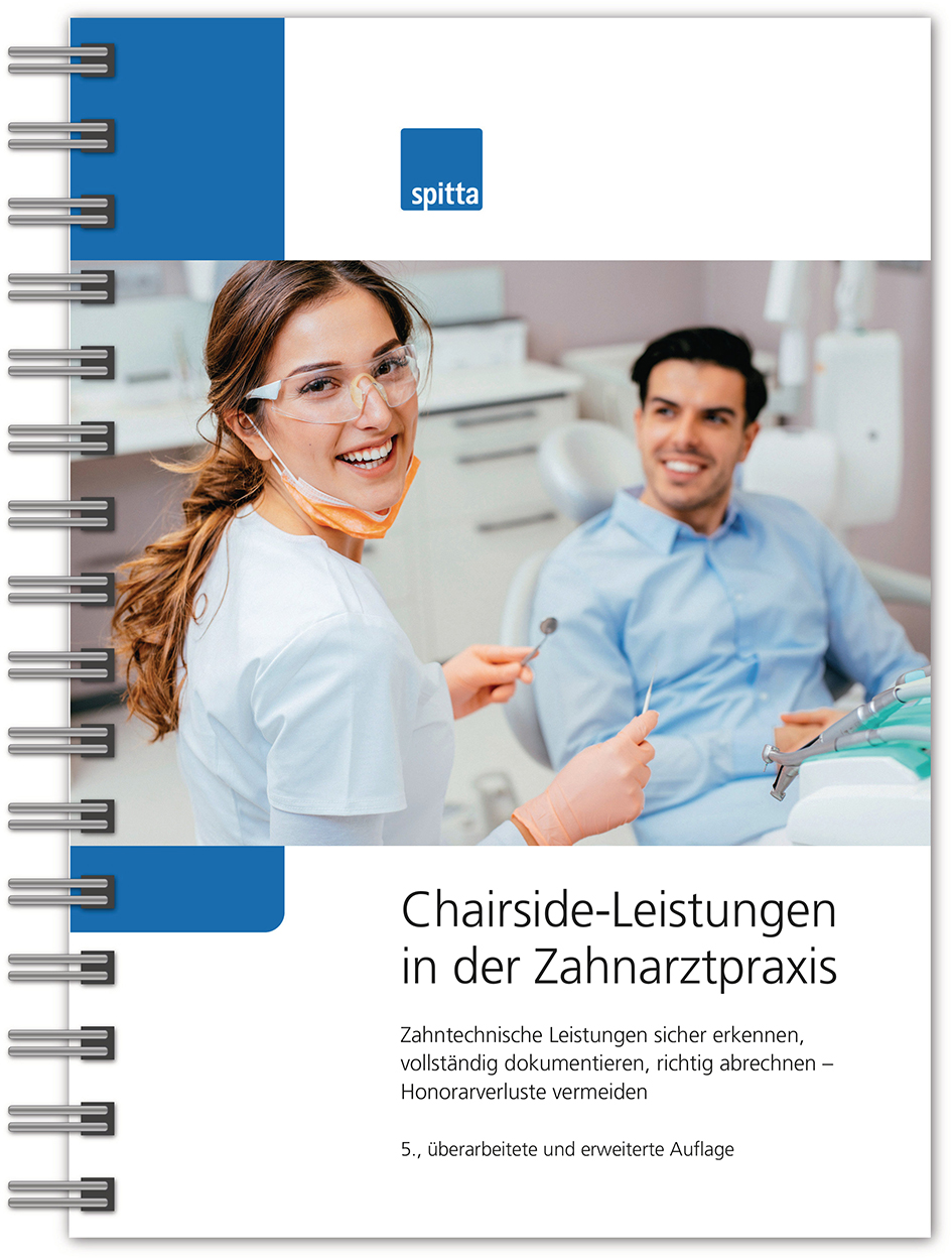 Chairside-Leistungen in der Zahnarztpraxis, 5. Auflage (Die Bildrechte liegen bei dem Verfasser der Mitteilung.)