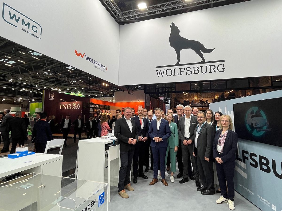 Wolfsburg auf der EXPO REAL 2025 (© WMG Wolfsburg) Wolfsburg auf der EXPO REAL 2025 (© WMG Wolfsburg)