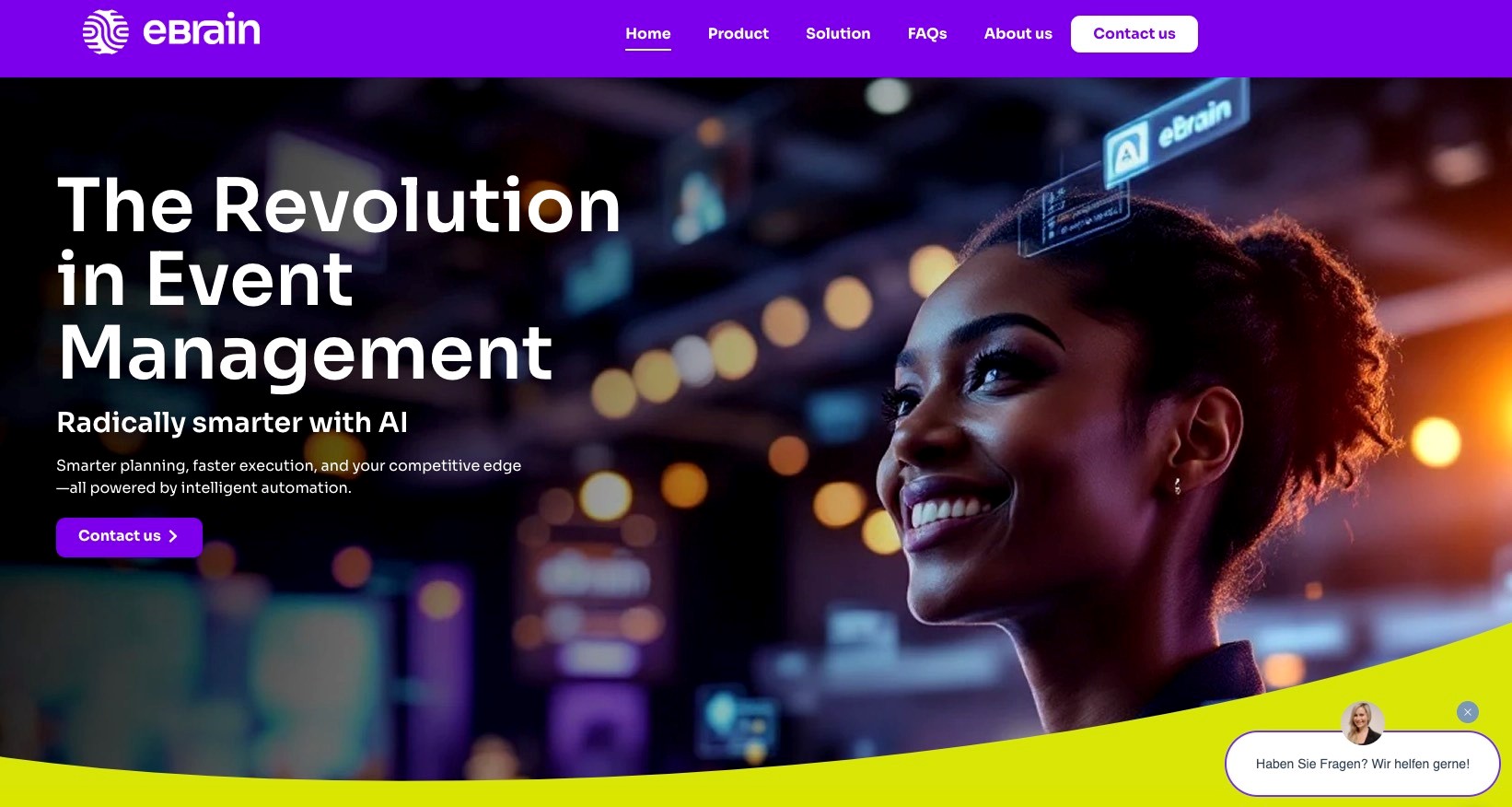 Website von eBrain (Screenshot: eBrain Technology Group)
