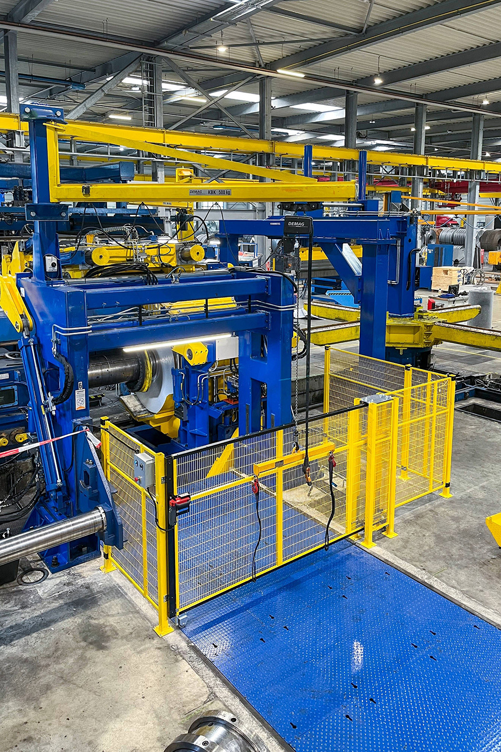 Der optimierte Auslaufbereich verbessert sowohl die Arbeitssicherheit als auch Anlageneffizienz. (Die Bildrechte liegen bei dem Verfasser der Mitteilung.)