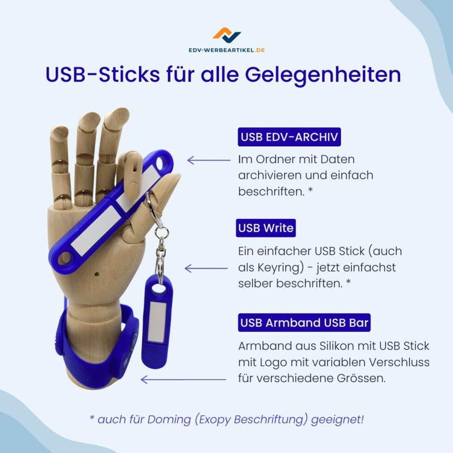 verstellbare USB-Armbänder, USB-Sticks zum Beschriften (© ) verstellbare USB-Armbänder, USB-Sticks zum Beschriften (© )