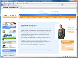 Ein Beispiel für ein gut strukturierte und informative Steuerberater-Website Ein Beispiel für ein gut strukturierte und informative Steuerberater-Website