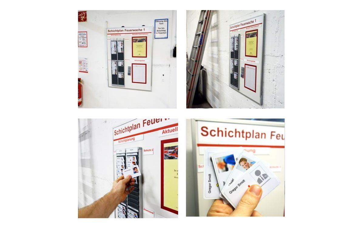 Visuelles Management für die Feuerwehr Schichtplanung (© ) Visuelles Management für die Feuerwehr Schichtplanung (© )