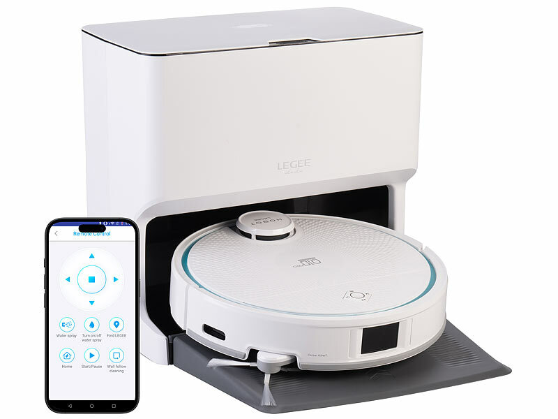 Sichler Exclusive HOBOT LEGEE-Q10 Pro Multiroom-Wisch-& Saugroboter PCR-9205, www.pearl.de (Die Bildrechte liegen bei dem Verfasser der Mitteilung.) Sichler Exclusive HOBOT LEGEE-Q10 Pro Multiroom-Wisch-& Saugroboter PCR-9205, www.pearl.de (Die Bildrechte liegen bei dem Verfasser der Mitteilung.)