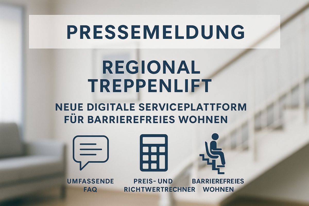 Barrierefreiheit: Regional Treppenlift erweitert sein Angebot (© Regional Treppenlift) Barrierefreiheit: Regional Treppenlift erweitert sein Angebot (© Regional Treppenlift)