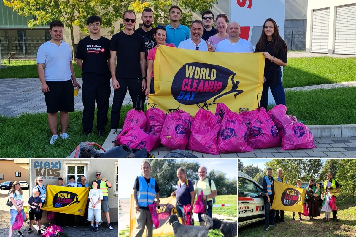 secura protect Teams beim World-Clean-Up-Day 2025 (© secura protect Holding GmbH) secura protect Teams beim World-Clean-Up-Day 2025 (© secura protect Holding GmbH)