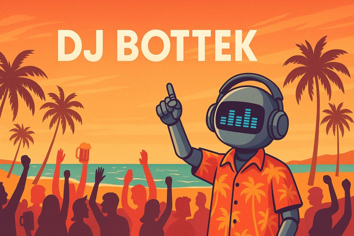 DJ BOTTEK - Der erste KI-DJ der Malle-Szene. Premiere seiner Single DJ BOTTEK - Der erste KI-DJ der Malle-Szene. Premiere seiner Single
