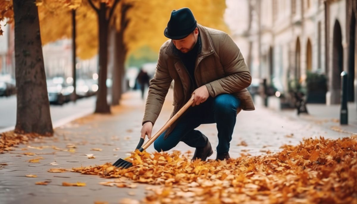 GVI weist auf Räumpflicht im Herbst hin (© KI-generiertes Bild mit Stable Diffusion) (© )