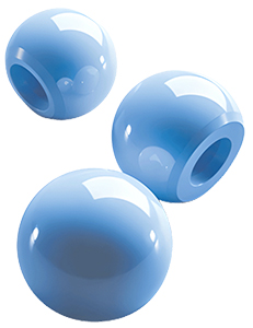 BIOCERAM AZUL®Keramikkugeln für orthopädische Implantate (Die Bildrechte liegen bei dem Verfasser der Mitteilung.)