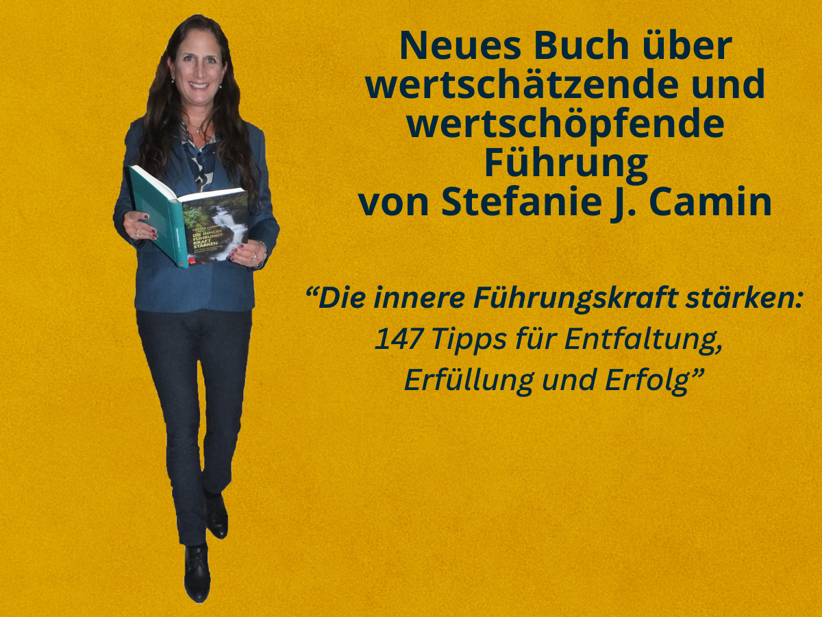 Stefanie J. Camin präsentiert ihr neues Buch über moderne und wirksame Führung. Foto: Camin