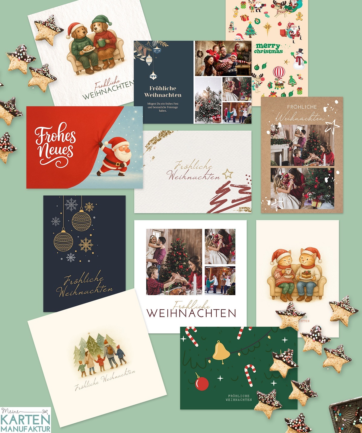 Meine Kartenmanufaktur - Festliche private und geschäftliche Weihnachtskarten