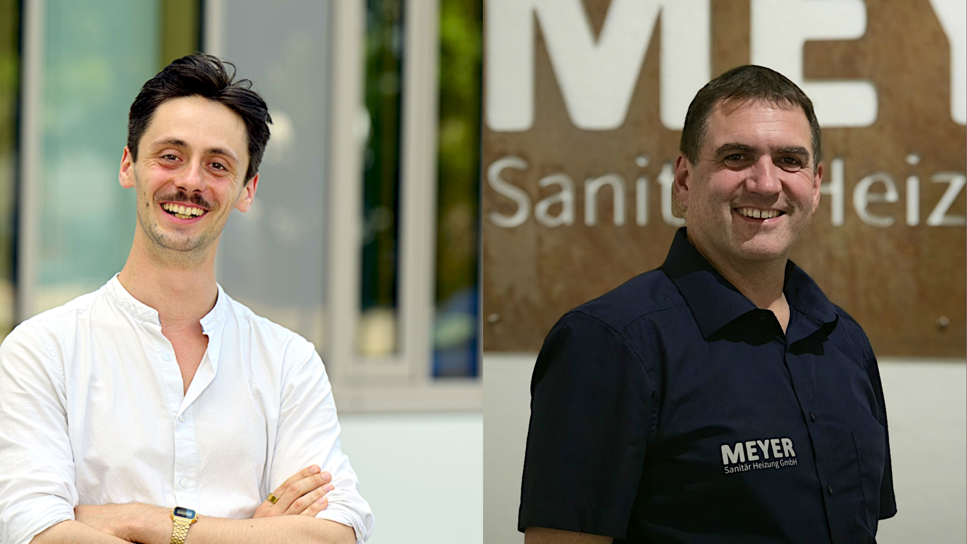 Patrick-Noël Horstmeier und Thilo Freisleben (v.l.) sind die Impulsgeber beim ersten Founder Talk (Die Bildrechte liegen bei dem Verfasser der Mitteilung.)