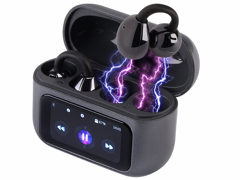 auvisio Clip-on-Ohrhörer und KI-Echtzeitübersetzer für 115 Sprachen, App, www.pearl.de (Die Bildrechte liegen bei dem Verfasser der Mitteilung.)