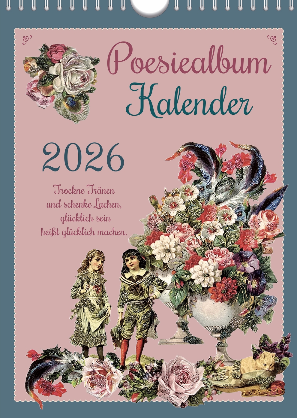 Der Poesiealbum Kunstkalender 2026 der Berliner Künstlerin STAVI P. ist ein Unikat (Die Bildrechte liegen bei dem Verfasser der Mitteilung.)