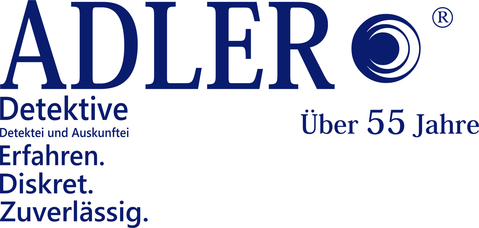 Logo Detektei Adler 55 Jahre