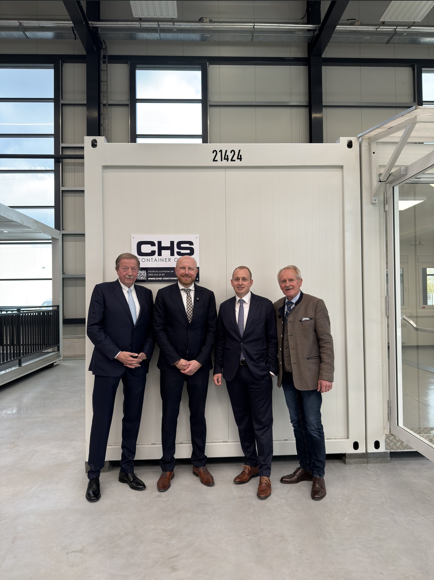 v.l.n.r. Werner Pöser, Frank Pöser, Christian Leopold, Carsten Leopold (Die Bildrechte liegen bei dem Verfasser der Mitteilung.)