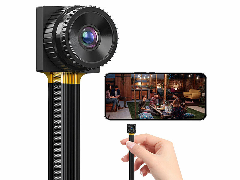 Somikon 2K-WLAN-Micro-Einbaukamera DV-345.mini, Bewegungserkennung, Mikrofon, 4 MP, www.pearl.de (Die Bildrechte liegen bei dem Verfasser der Mitteilung.)