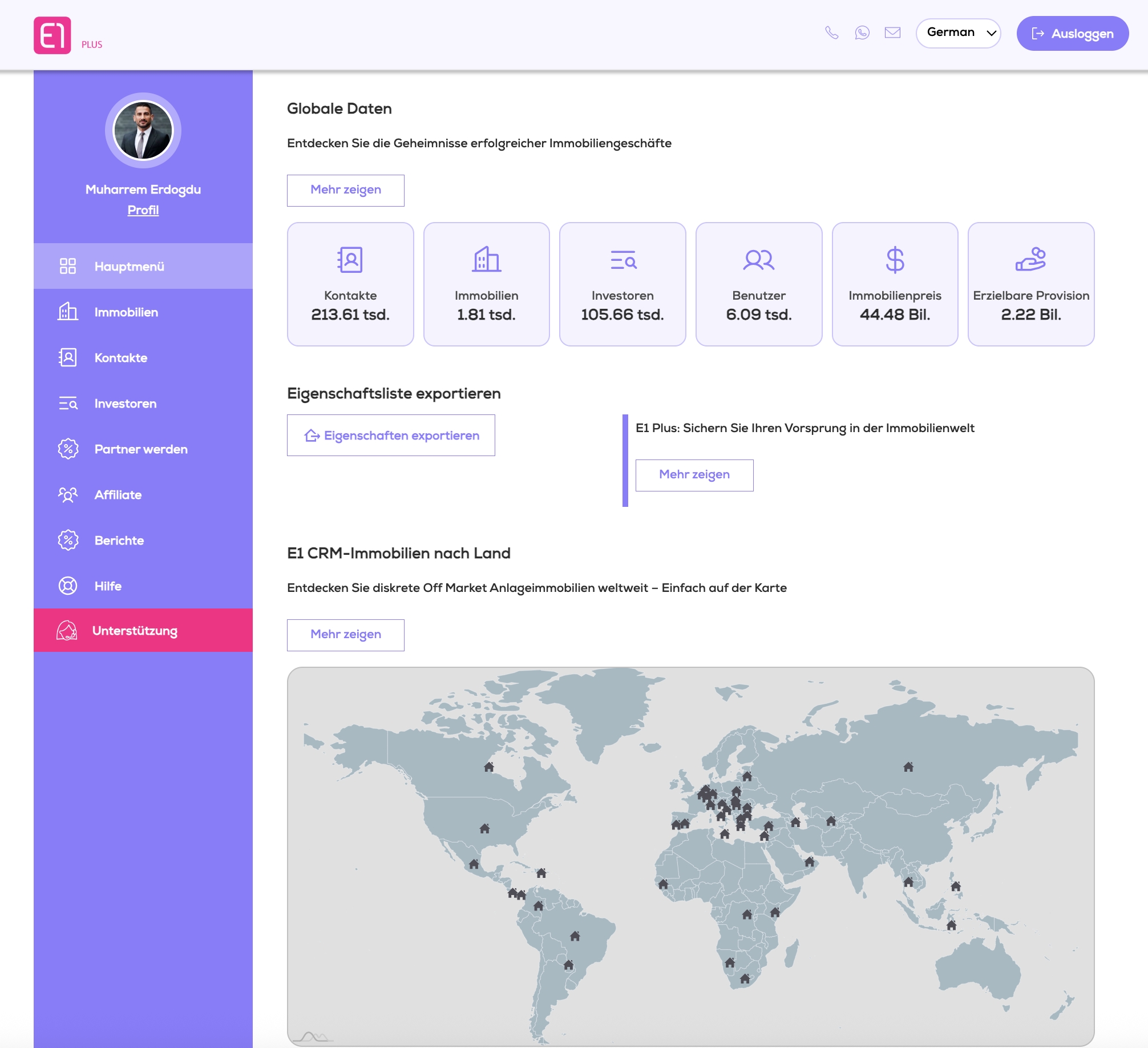 E1 Plus CRM (Die Bildrechte liegen bei dem Verfasser der Mitteilung.)