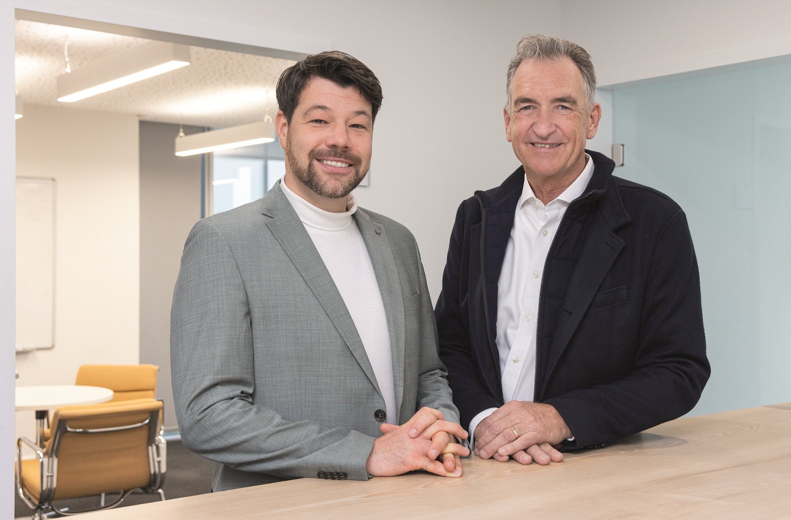 Jens Feuerlein und Joachim Lang von der cigus GmbH. Foto: Armin Buhl (Die Bildrechte liegen bei dem Verfasser der Mitteilung.)