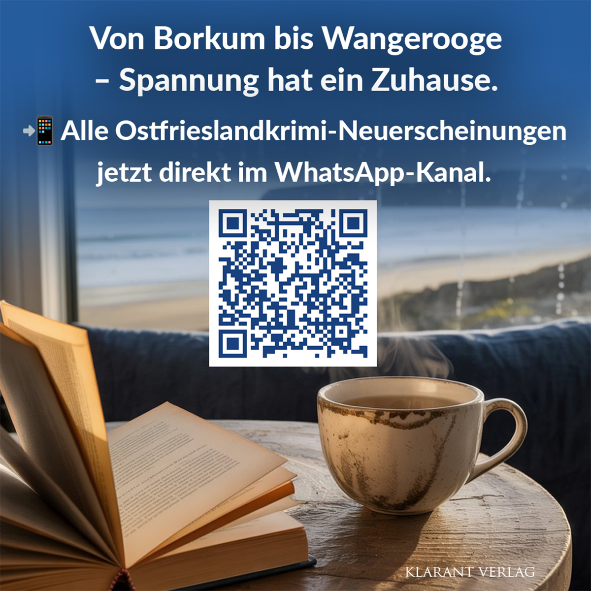 Der Klarant Verlag bringt die Welt der Ostfrieslandkrimis jetzt direkt aufs Smartphone!