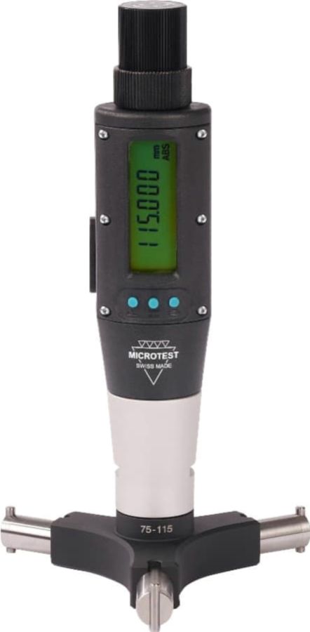 HAHN+KOLB bietet 3-Punkt-Innenmessschrauben von Microtest mit modularem System und Wechseleinsätzen. (© HAHN+KOLB)