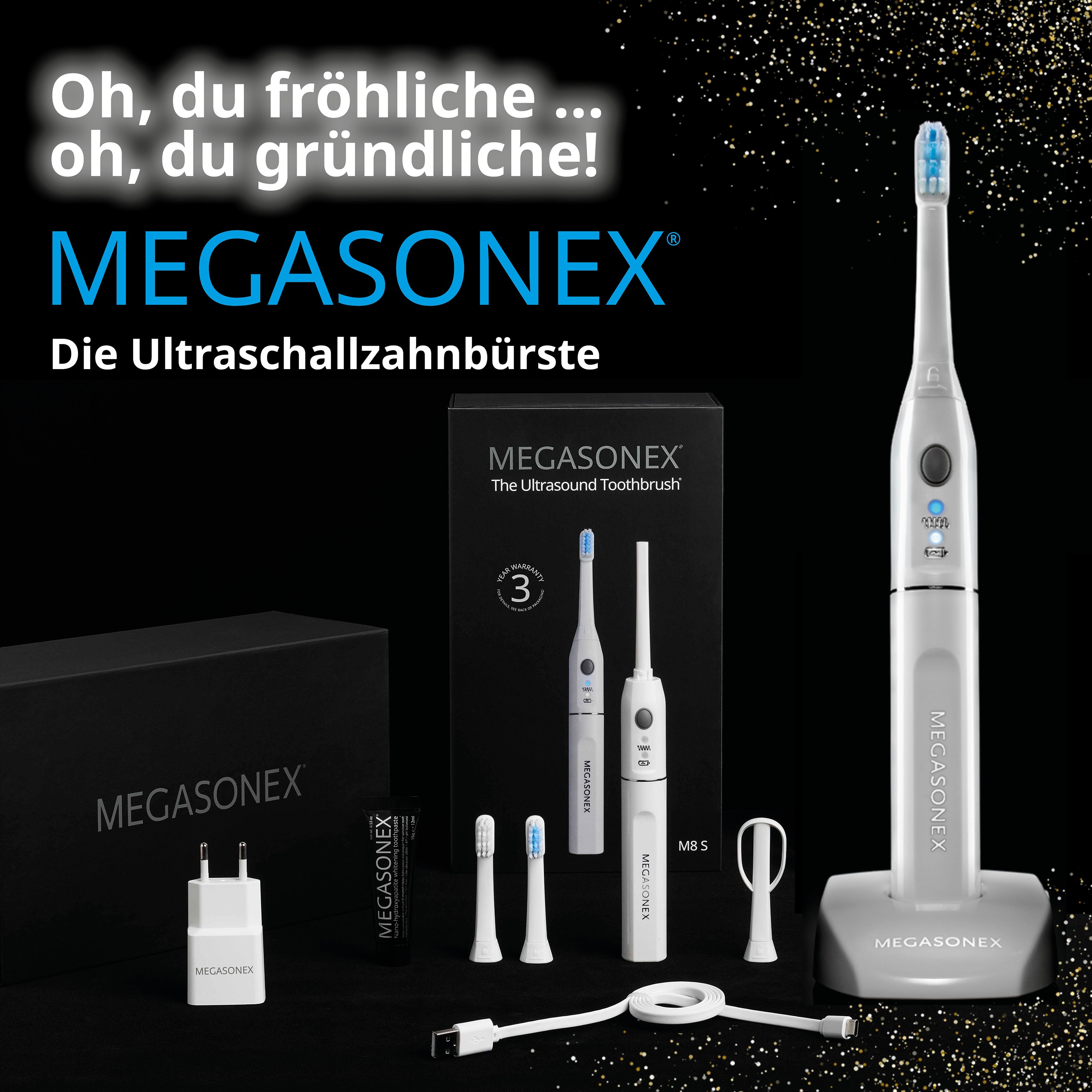 Das Komplettangebot MS8 von MEGASONEX®Mit diesem Geschenk macht man ganz sicher viel Freude. (Die Bildrechte liegen bei dem Verfasser der Mitteilung.)