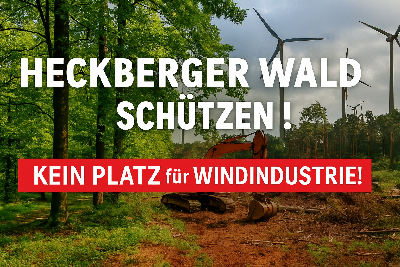 Petition - Heckberger Wald schützen (Die Bildrechte liegen bei dem Verfasser der Mitteilung.)
