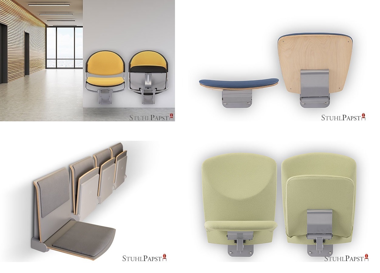 Möbelpapst GmbH - Beispiele verfügbarer Wandklappsitz-Modelle
