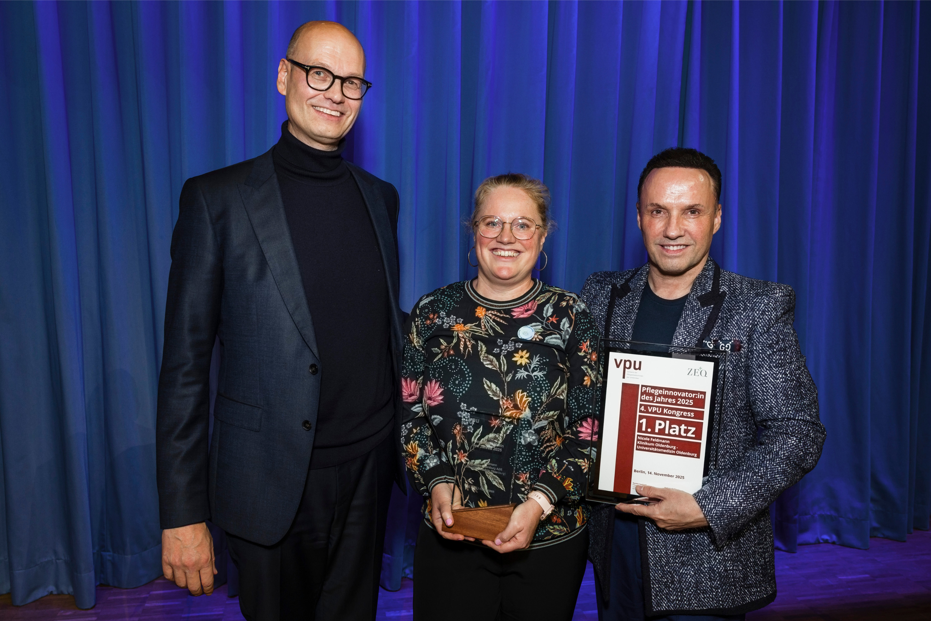 v.l.n.r.: Rüdiger Herbold, Nicole Feldmann, Torsten Rantzsch