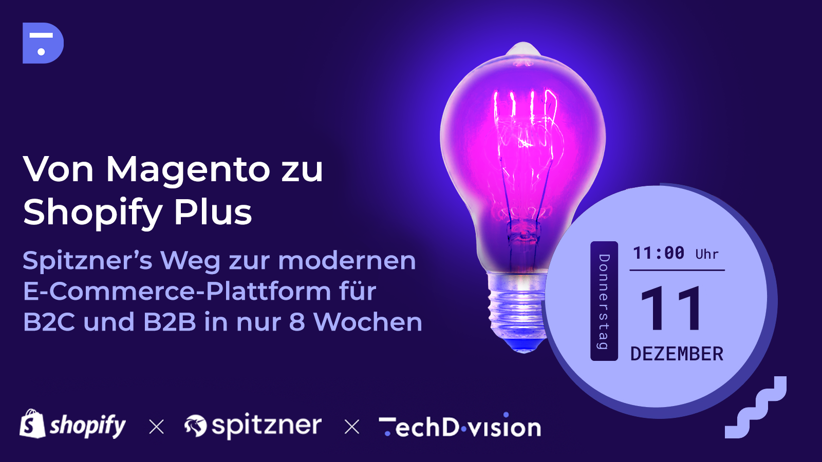 Webinar: Relaunch von Magento zu Shopify Plus in nur 8 Wochen