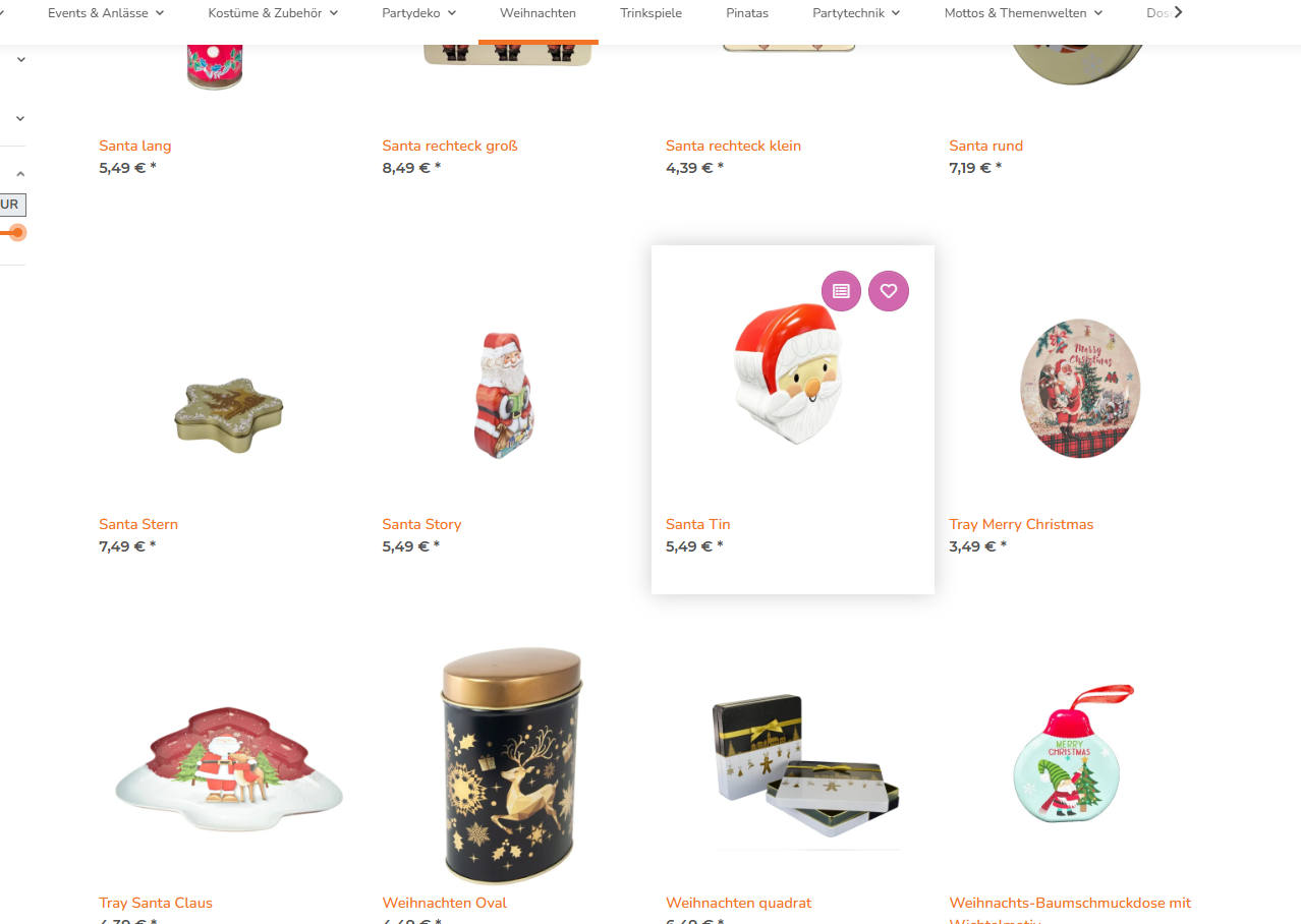 Weihnachtsdeko, Kostüme & Dosen gibt es bei Kuki-Knaller zu fairen Preisen. Jetzt Weihnachts-Artikel online bestellen!