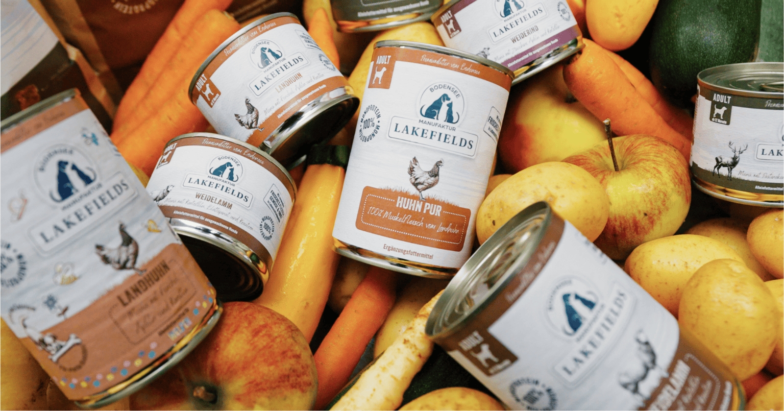 Das Hundefutter von Lakefields steht für Premiumqualität vom Bodensee (Die Bildrechte liegen bei dem Verfasser der Mitteilung.)