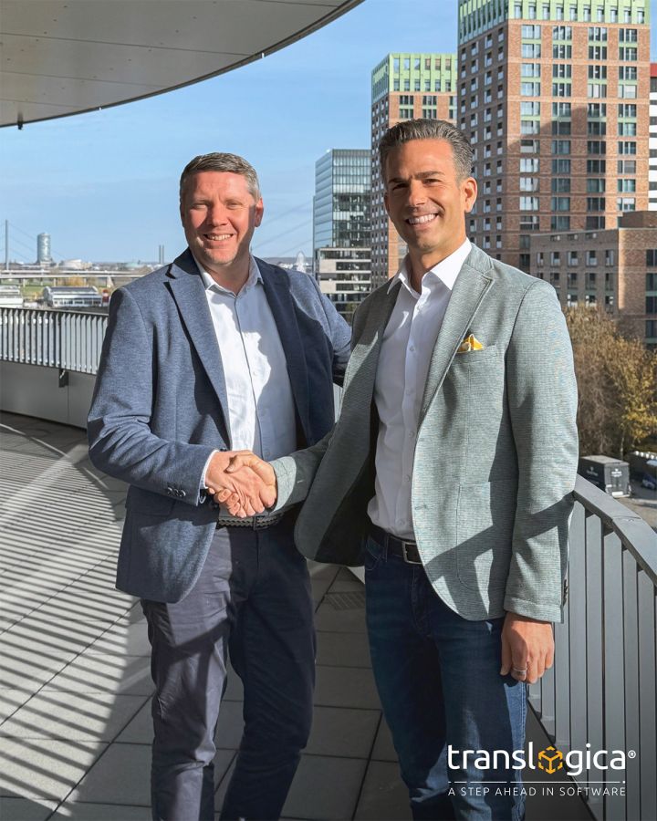 von re nach li Translogica Marc Paffenberger mit Site Manager Tommy Schrick (© Translogica)