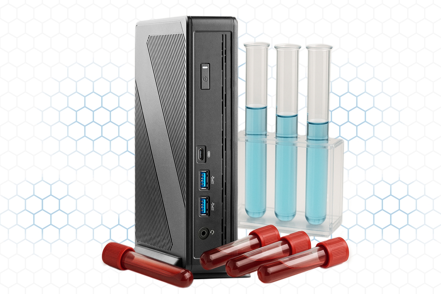 Thin Client im Labor (Die Bildrechte liegen bei dem Verfasser der Mitteilung.)