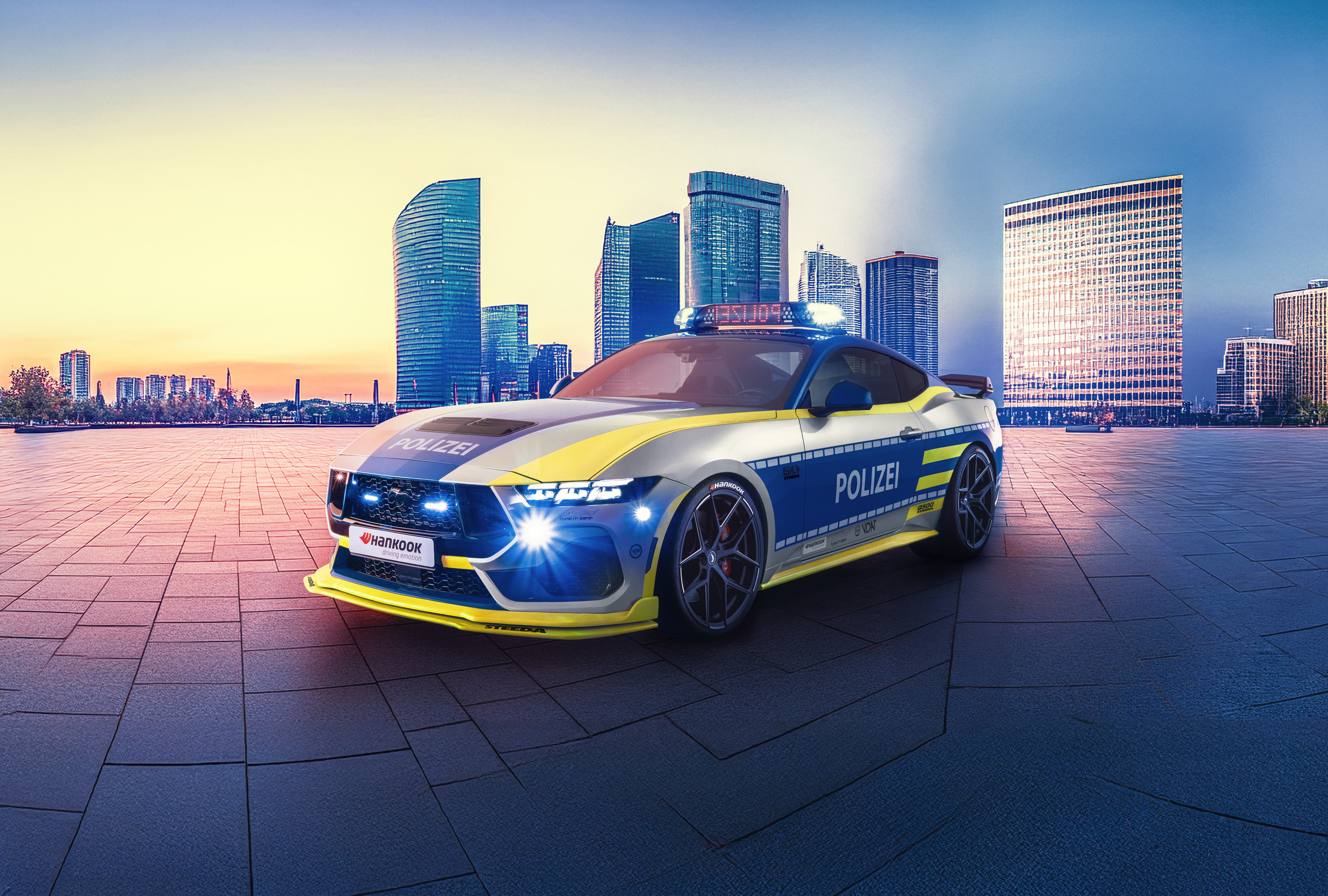 Der STEEDA Q500 Ford Mustang ist das neue TUNE IT! SAFE!-Kampagnenfahrzeug. (Die Bildrechte liegen bei dem Verfasser der Mitteilung.)