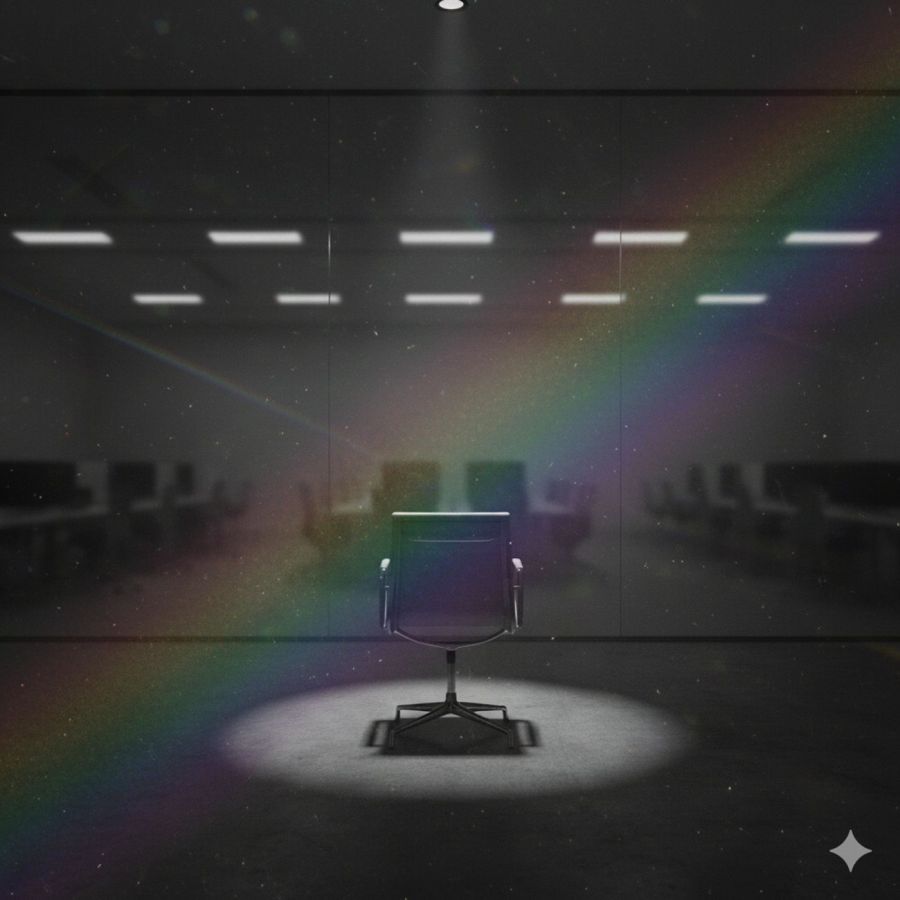 Wenn Vielfalt verschwindet - eine Frau weniger in einem DAX Unternehmen (© KI Bild - Idee: Heinrich Kürzeder)