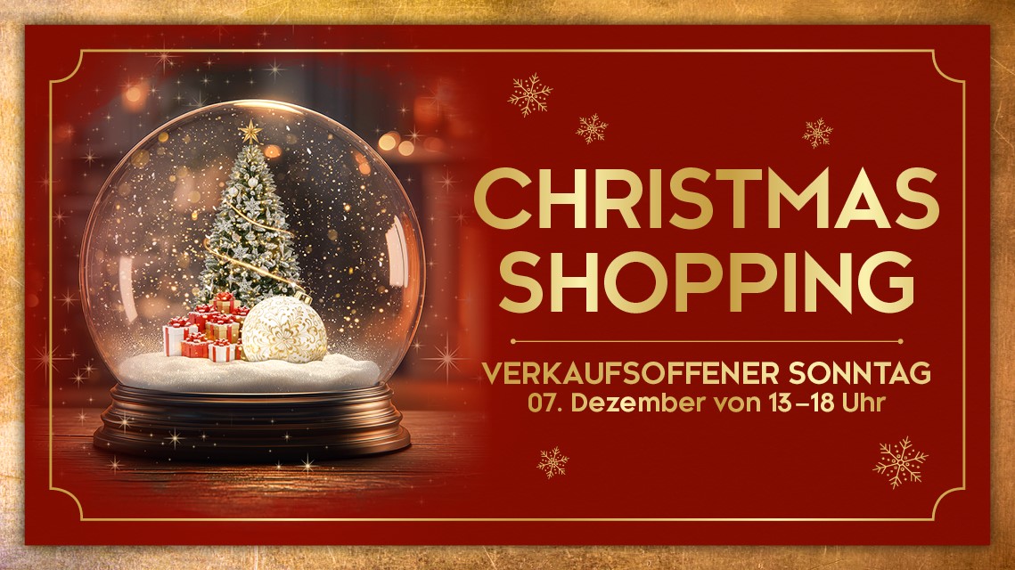 Am 7. Dezember ist Shopping-Sonntag im ALEXA (Bildquelle: Sonae Sierra)