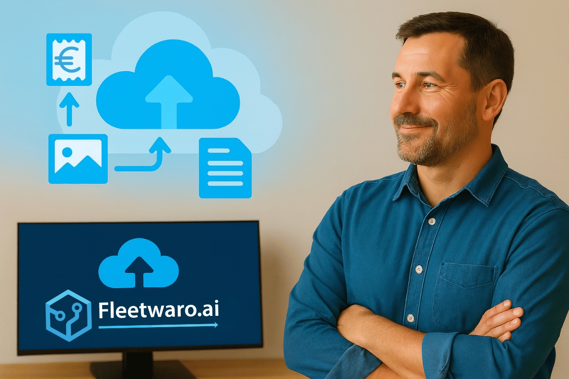 Fleetwaro.ai cloudbasierte Fuhrpark-Software mit KI (Die Bildrechte liegen bei dem Verfasser der Mitteilung.)