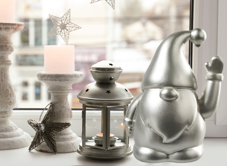 Winkender Weihnachtsmann Wichtel champagner, Jola Simer, Dorsten, 04.12.2025