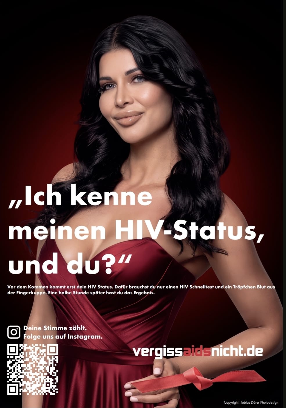 Micaela Schäfer Ich kenne meinen HIV Staus ...und DU? (Bildquelle: Tobias Dörer Photodesign)