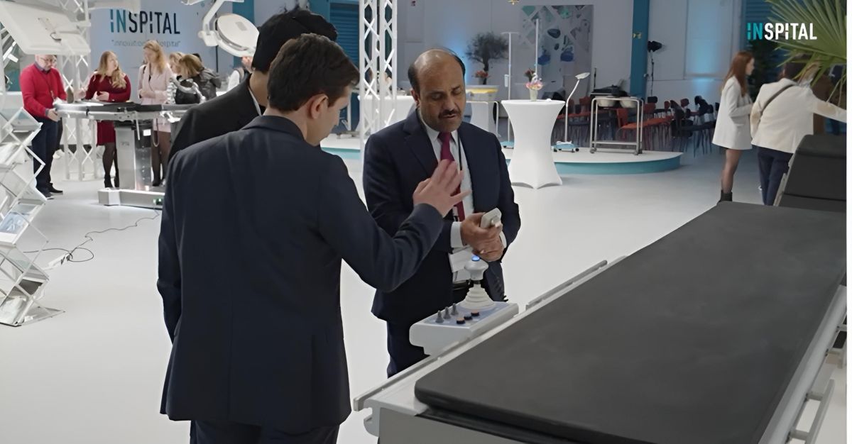 Inspital CEO Taha Beser bei der Produktvorstellung  (© Inspital Medical Technology GmbH)