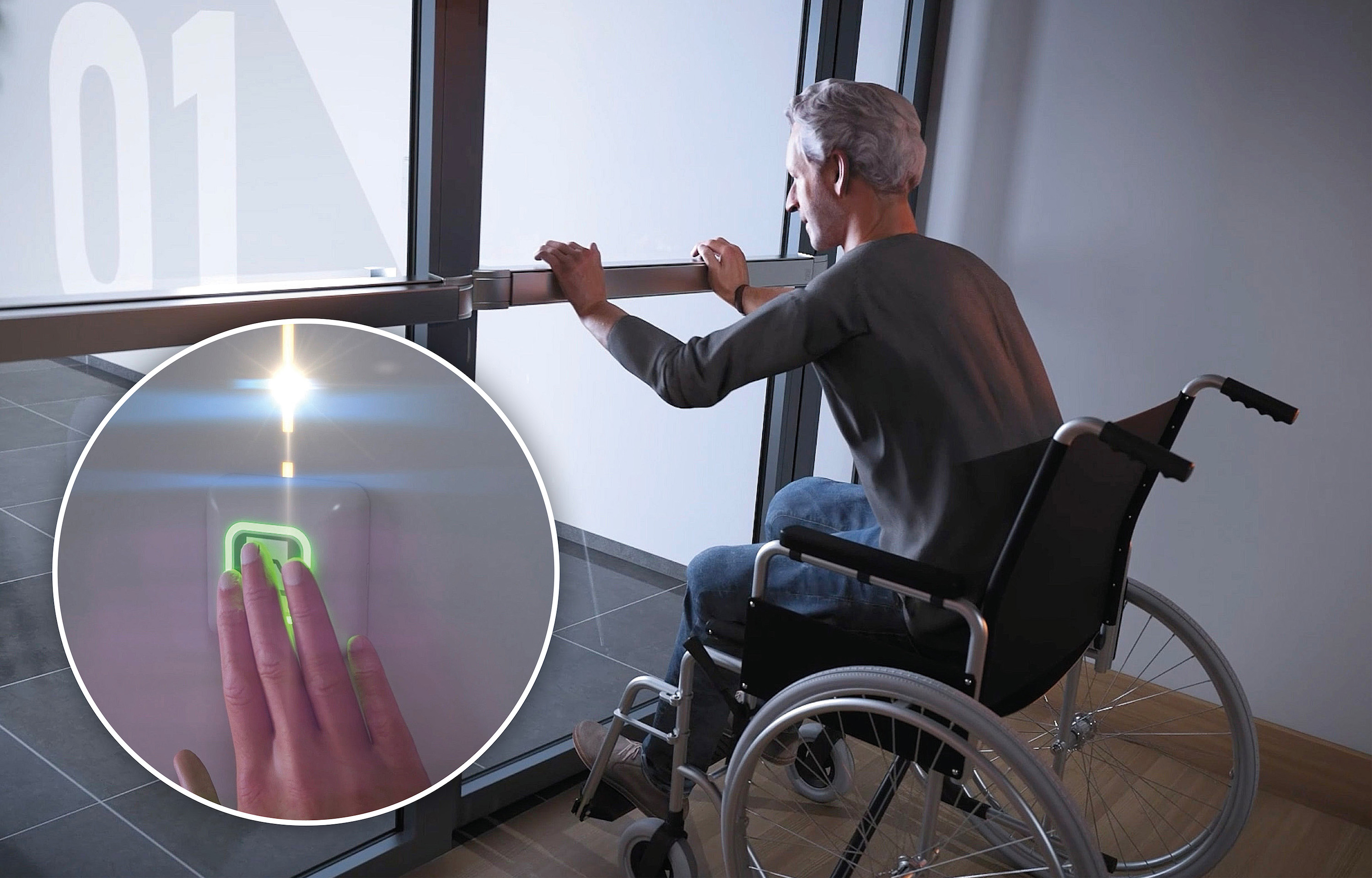 Das ECO Evacuation Systemöffnet Brandschutztüren auch bei Notstromversorgung. (Bildquelle: @ ECO Schulte)