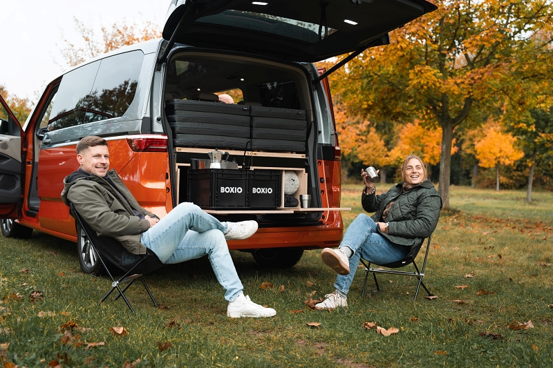 Mit dem Boxio Rack wird der Van zum Campingfahrzeug (Bildquelle: Foto: Boxio)