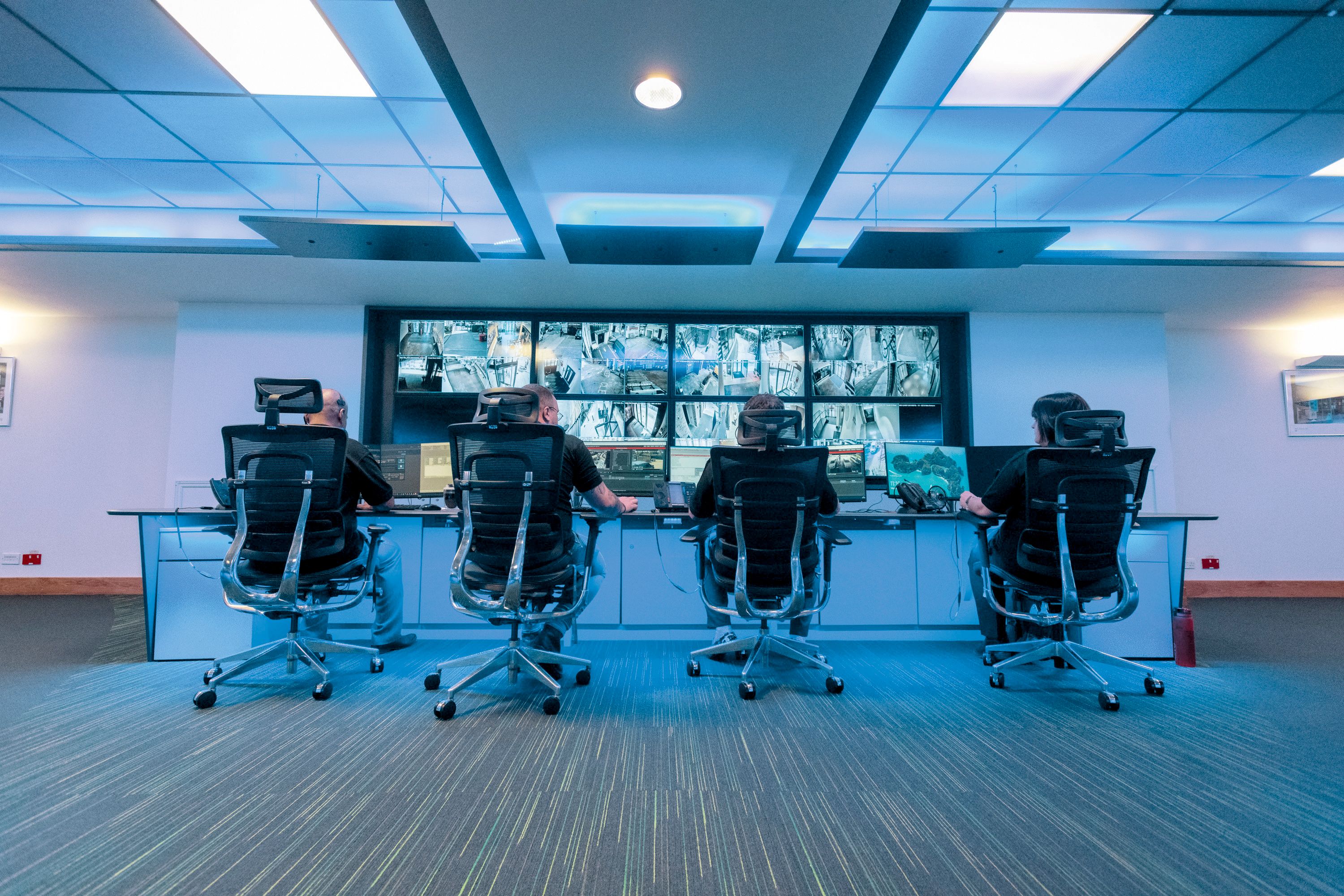 Systeme und Anlagen werdenüber die Chubb-Leitstelle gesteuert undüberwacht (Bildquelle: @Chubb Deutschland GmbH)