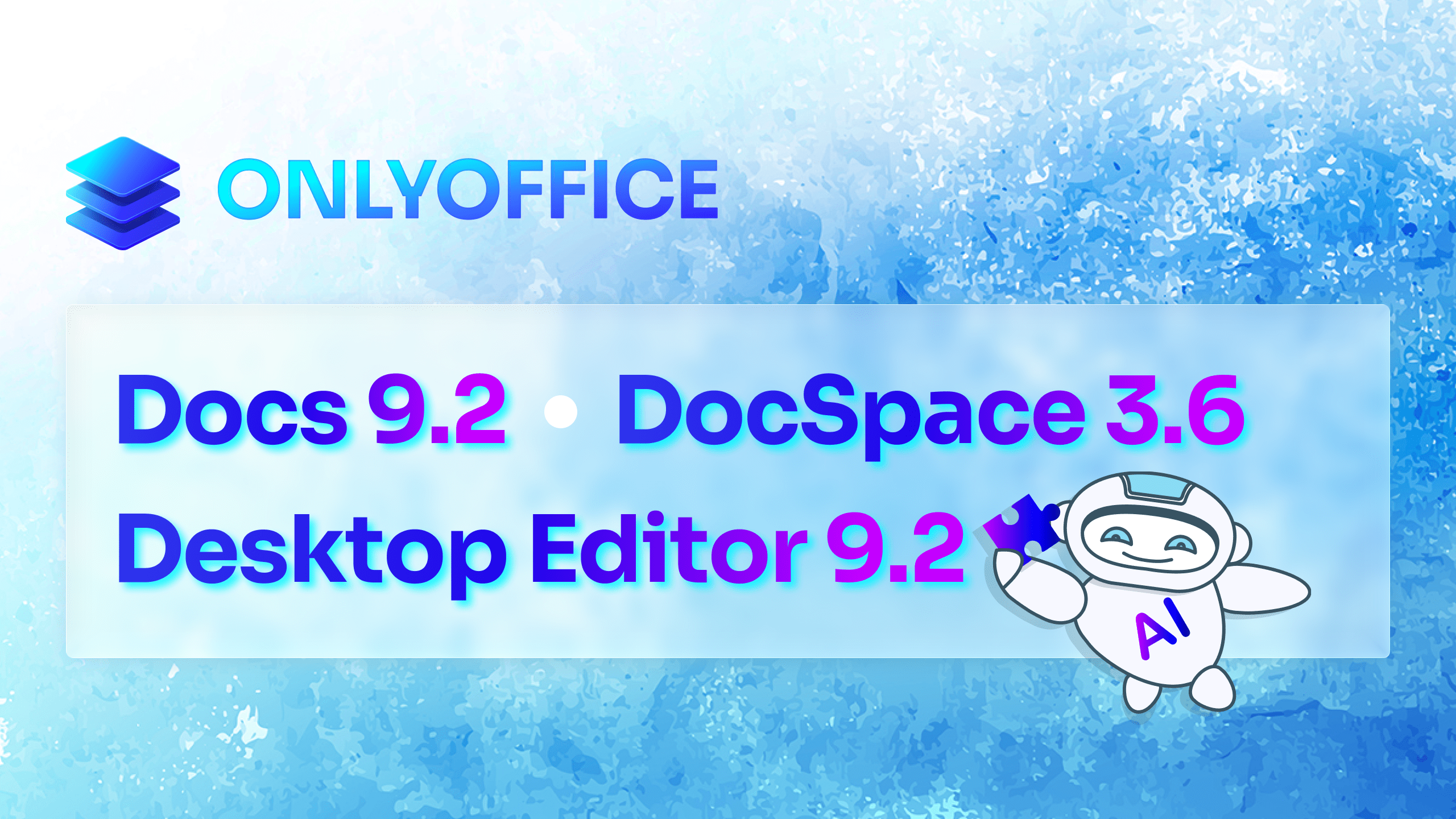 ONLYOFFICE veröffentlicht DocSpace 3.6 und Docs 9.2 mit neuen, umfangreiche KI-Agenten und einer Reihe weiterer Verbesserungen.